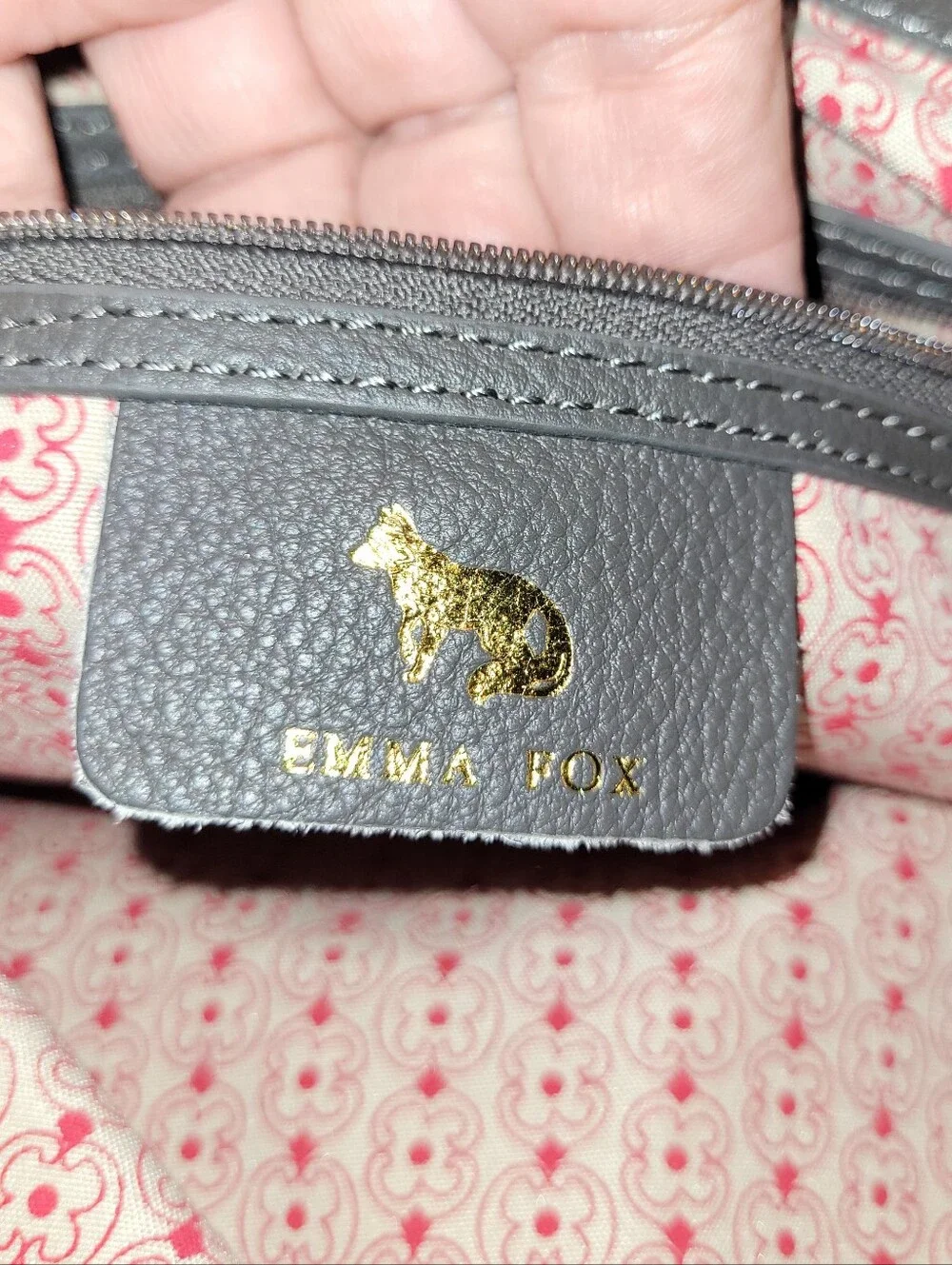 Emma Fox - Blue and Gray Women's Shoulder Bag.